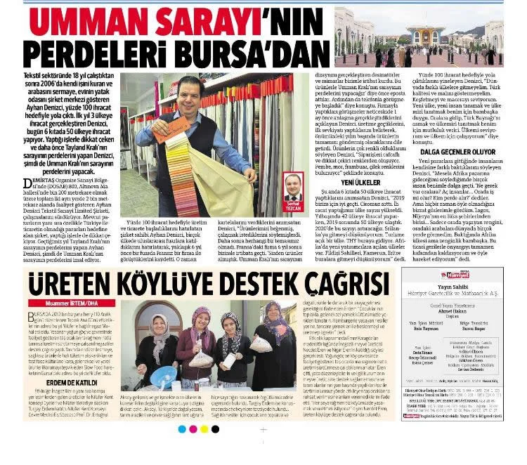 Bursa perdesi Umman Sarayı’na